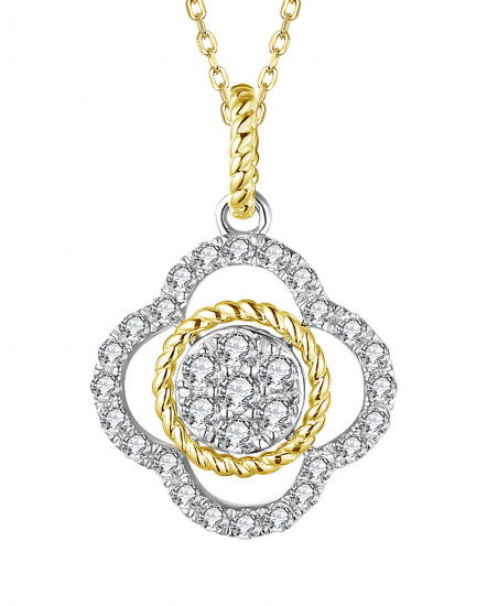 CLOVER STYLE DIAMOND PENDANT (TP2347)